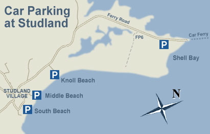 National Trust car parks at Studland  Studland United Nudists