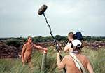 Colin James during the filming of Acting Naturally  Studland United Nudists