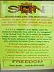 SUN poster in the shop at North Haven Point, Sandbanks  Studland United Nudists