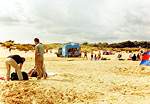 Shell Bay is popular with families  Studland United Nudists