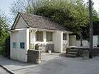 Footpath to Old Harry starts by toilet block  Studland United Nudists